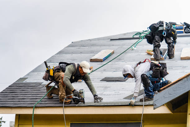 Professional Roofing technician working in Rockaway, NJ